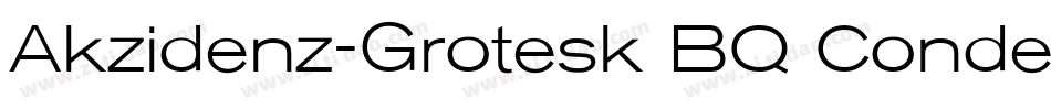 Akzidenz-Grotesk BQ Condensed字体转换
